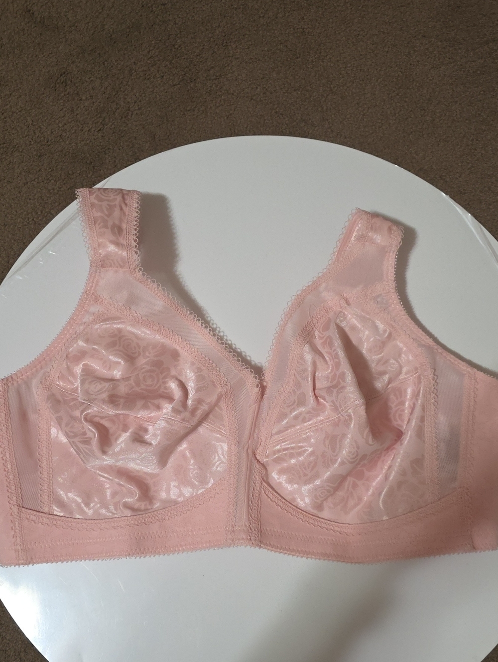 Playtex Light Pink Full-Coverage Jacquard Support Bra